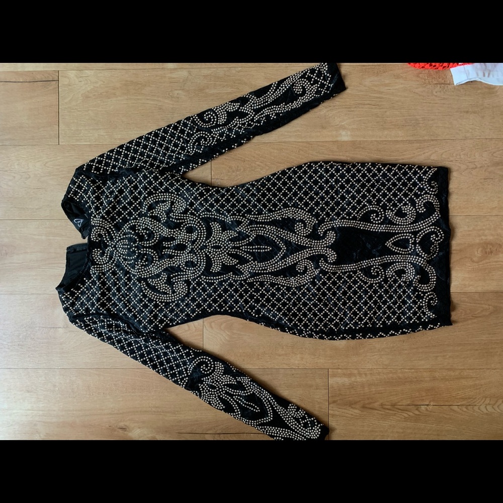 Black and silver Windsor dress